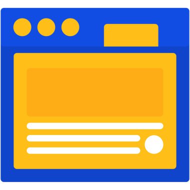 tarayıcı pencere vektör simgesi