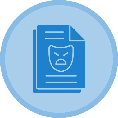 belge simgesi vektör illüstrasyonu