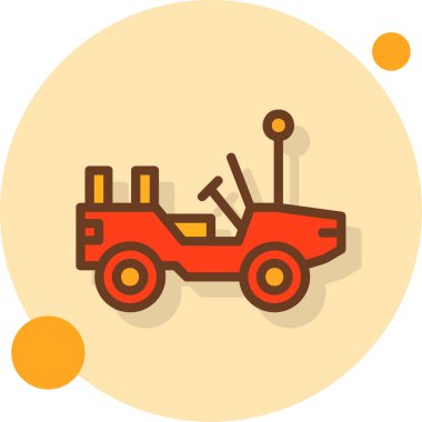 Traktörün simgesi. Düz tasarım. vektör illüstrasyonu