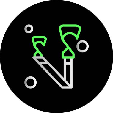 İzole edilmiş tek bir ateş simgesinin vektör çizimi