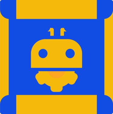 Basit vektör simgesi, okul çantasının çizimi