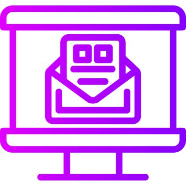 Posta simgesinin vektör illüstrasyonu