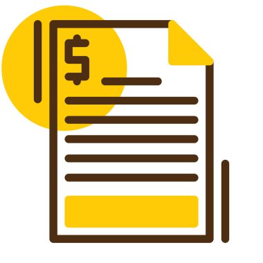 sözleşme ikonu vektör illüstrasyonu