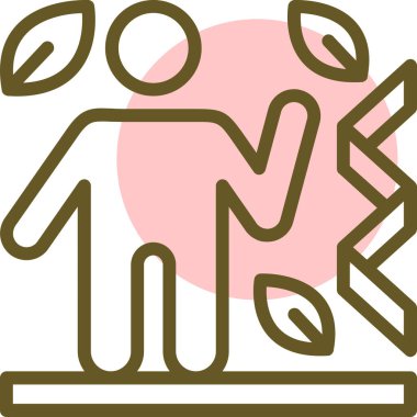 Vektör Adam Simgesi illüstrasyonu