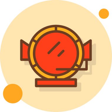 çalar saat simgesi, basit vektör çizim