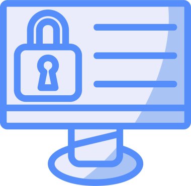 ikon vektör illüstrasyonunu kilitle