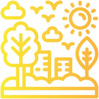 Ekoloji simgesi, vektör illüstrasyonu