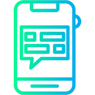 Sohbet mesajı. Basit tasarım