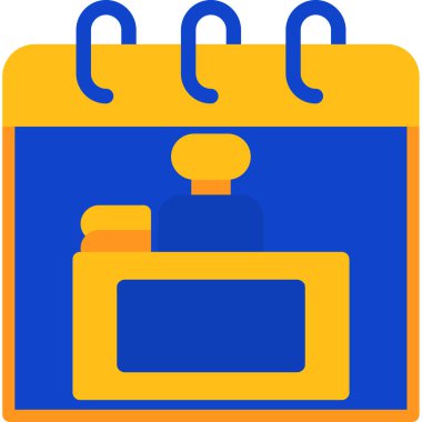 Takvim. Web simgesi vektör illüstrasyonu