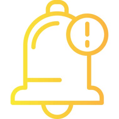 Alarm çan simgesi ana hat biçiminde uyarılıyor