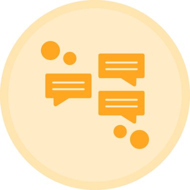 Konuş. Web simgesi basit illüstrasyon