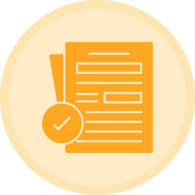 Kontrol listesi. Web simgesi basit tasarım