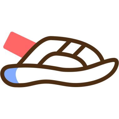 Şapka. Web simgesi basit illüstrasyon