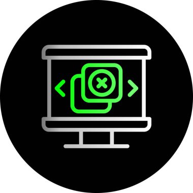 Web simgesi, vektör illüstrasyonu