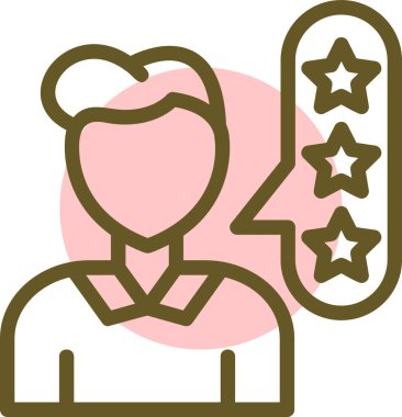 Müşteri servisi. Web simgesi basit illüstrasyon