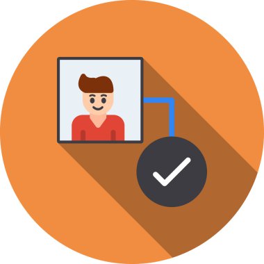 İnsan simgesinin vektör illüstrasyonu