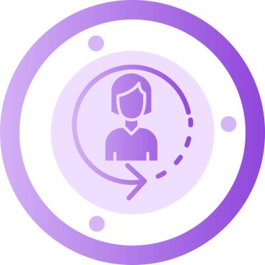 Avatar man simgesi, vektör illüstrasyonu