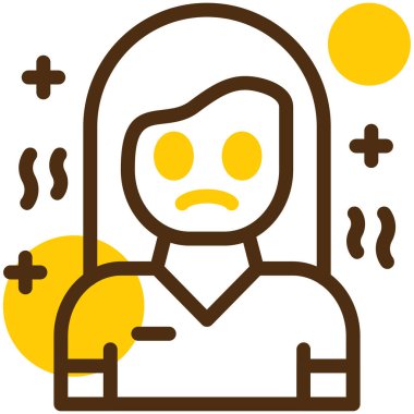 Bir kadının vektör illüstrasyonu