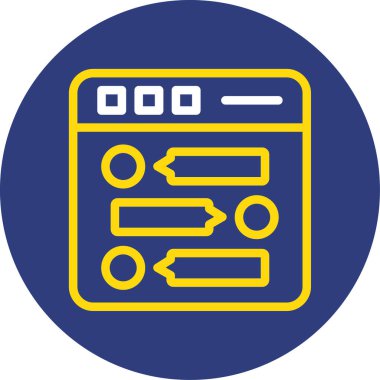 Bilgisayar. Web simgesi basit tasarım