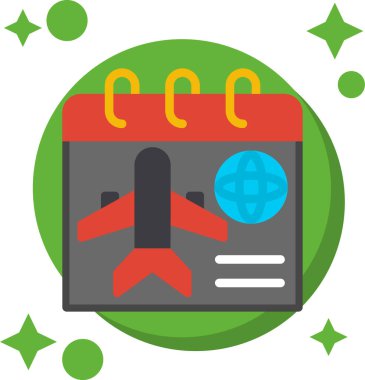 Hava uçak vektör simgesi