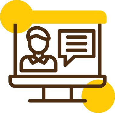 Online eğitim. Basit resimleme