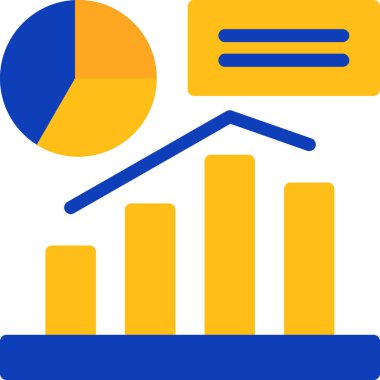 düz biçimli analitik grafik simgesi