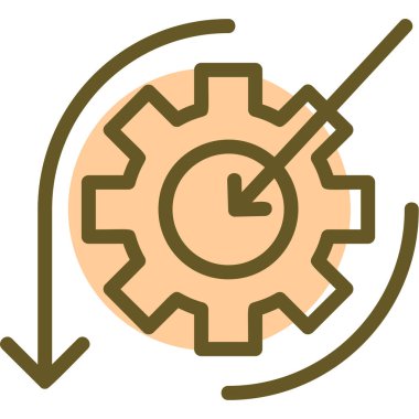 dişli simgesi vektör illüstrasyonu