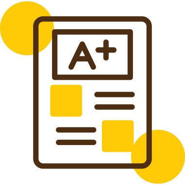 Sınav. Web simgesi basit illüstrasyon