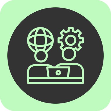 seo modern simgesinin vektör illüstrasyonu