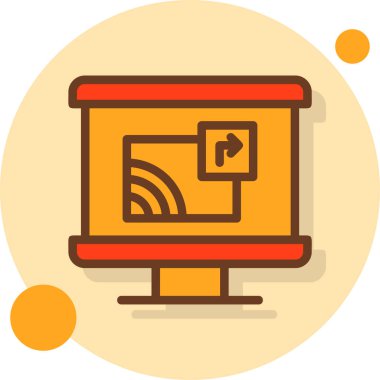 Kablosuz. Web simgesi basit tasarım