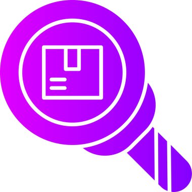 Büyüteç simgesi. vektör illüstrasyonu