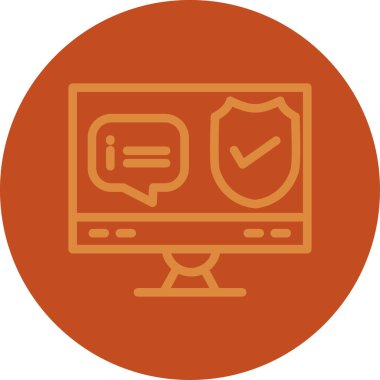 Dizüstü bilgisayar simgesi vektör çizimi