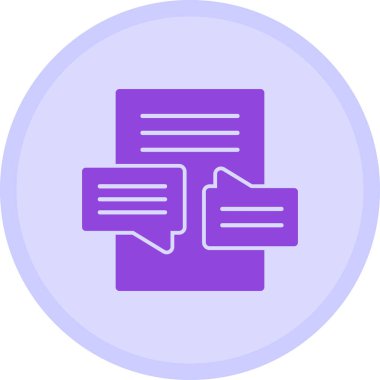 Konuşma yap. Web simgesi basit illüstrasyon