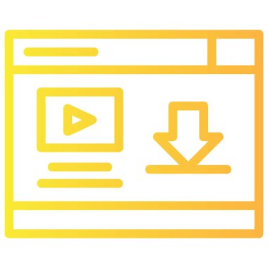 tarayıcı web renk simgesi, vektör illüstrasyonu