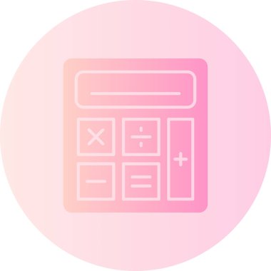 hesap makinesi simgesi vektör illüstrasyonu