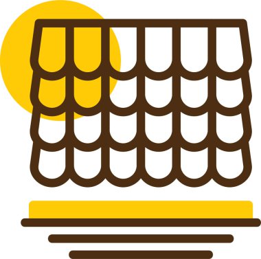 Çikolatalı dondurma ikonu - taslak biçiminde