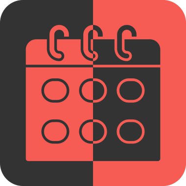 Takvim, vektör simgesi. vektör illüstrasyonu