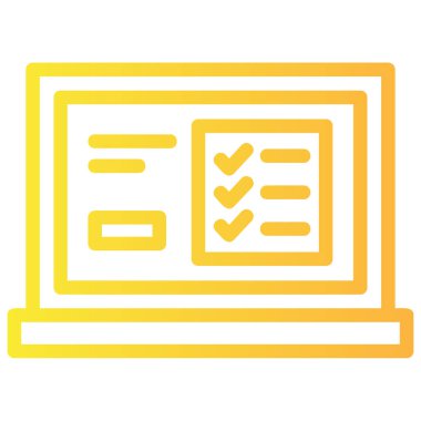 kontrol listesi simgesi vektör ince çizgi biçimi