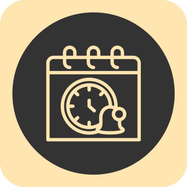 zaman vektörü simgesi simgesi