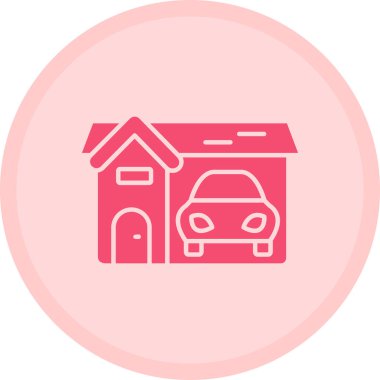 Ev. Web simgesi basit illüstrasyon