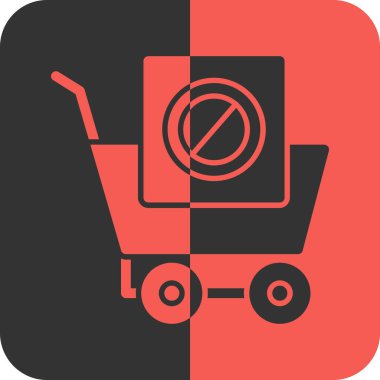 Alışveriş arabası vektör simgesi