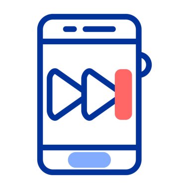 akıllı telefon simgesi vektör illüstrasyonu