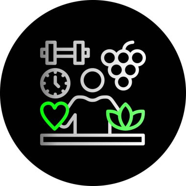 Bir kalp simgesinin vektör illüstrasyonu