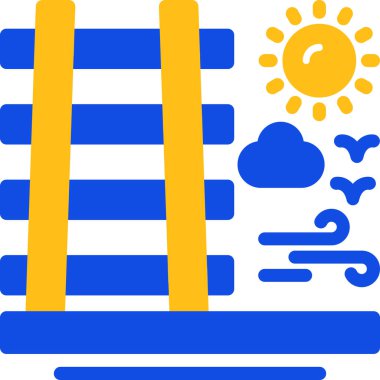 Güneş Simgesi Vektör illüstrasyonu