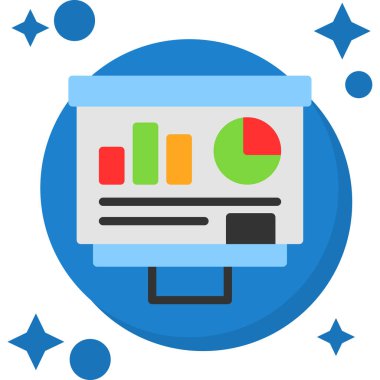 grafik ikonu vektör illüstrasyonu