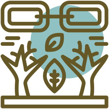 Bir ağacın vektör illüstrasyonu