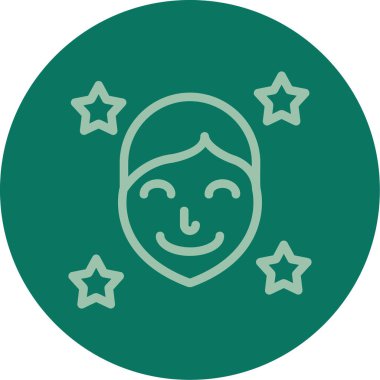 Tek eşli vektör simgesi