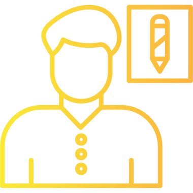 Mühendis. Web simgesi basit illüstrasyon