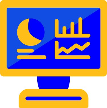 Gece simgesi, vektör çizimi