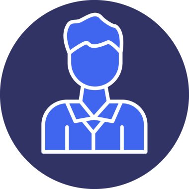 İnsan simgesinin vektör illüstrasyonu